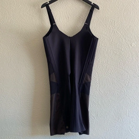 NEW Honeylove SuperPower Mid Thigh Short Bodysuit, Black Runway Size XL - Picture 10 of 15